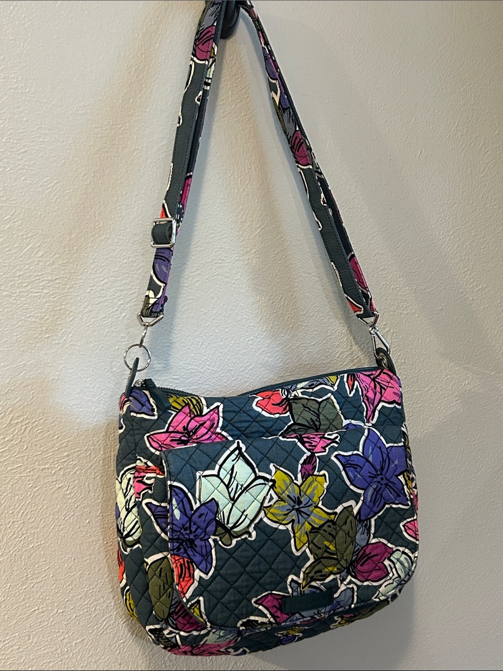 Vera Bradley Quilted Carson Crossbody Bag Falling Leaves